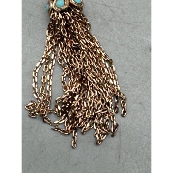 Mariana dangle drop earrings turquoise handmade crystal E-1013/1 1205 READ NEW - Picture 5 of 8